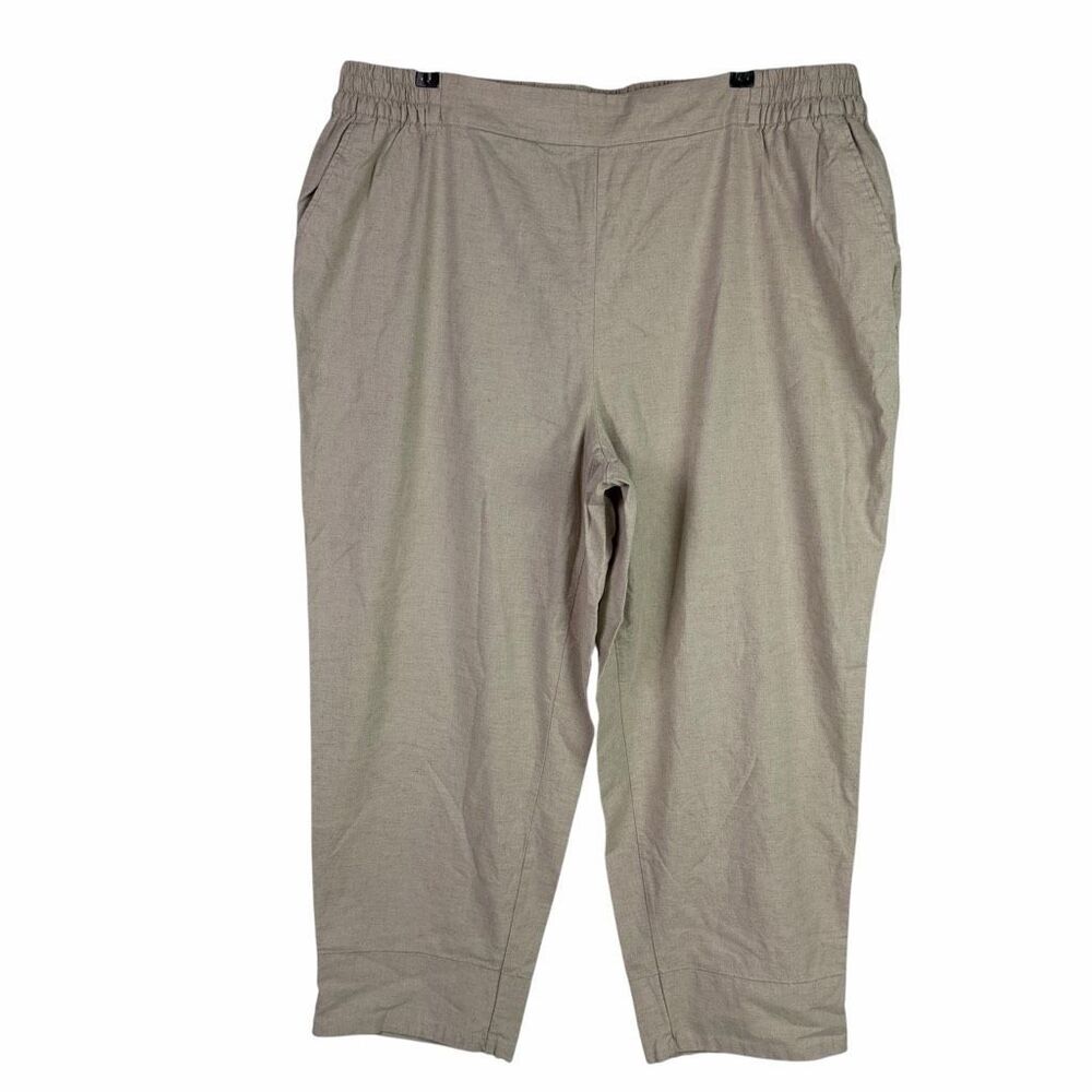 Lane Bryant size 20 Linen Blend Slim Ankle Pants